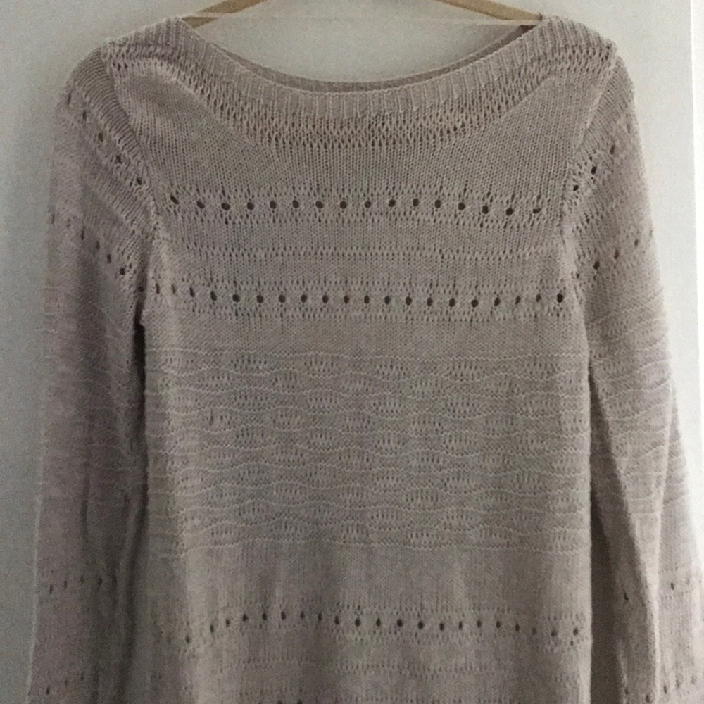 Open stitch sweater